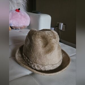 Charles Knox Men's Baltimore Canadian Beaver Fur Hat Made In Canada Camel Size 8